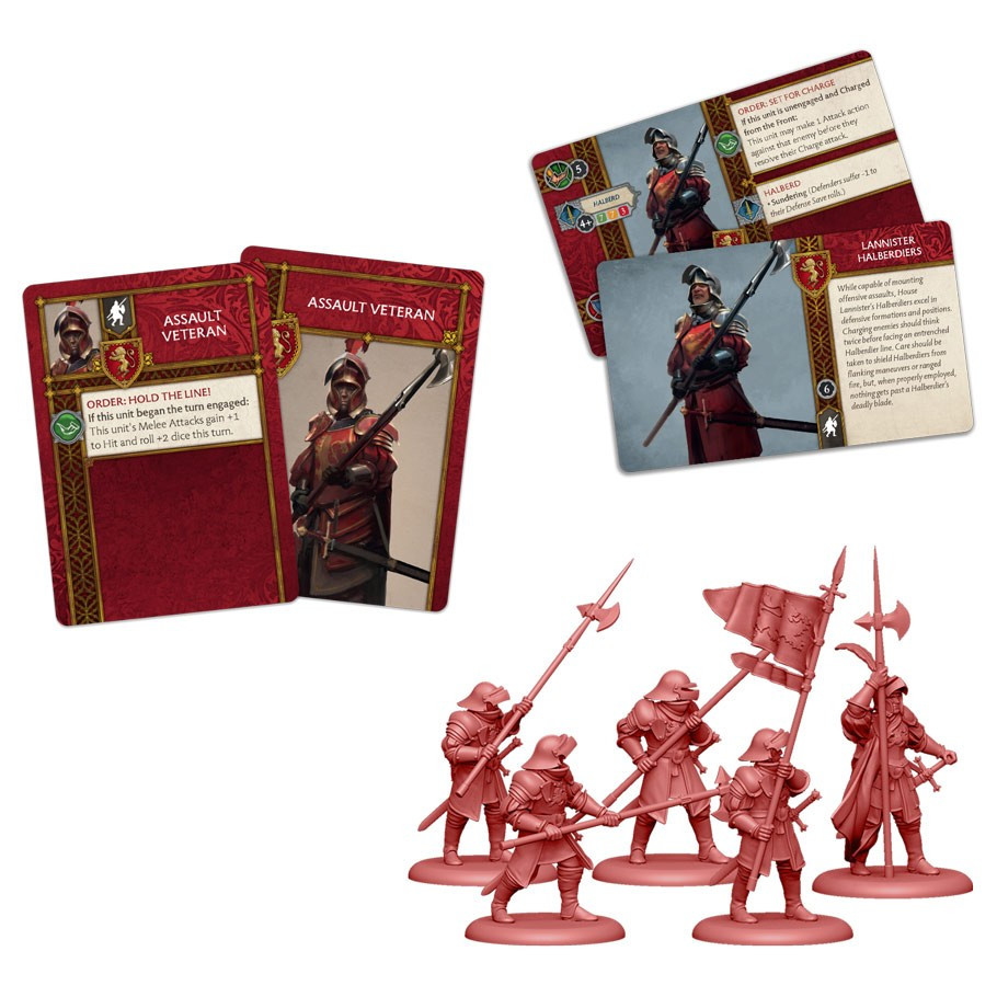 A Song of Ice and Fire : Tabletop Miniatures Game - Lannister Halberdiers